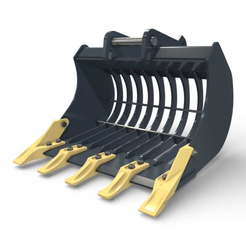 Cupa sortare prindere VTN 11RM25 pentru miniexcavator cu structura ranforsata