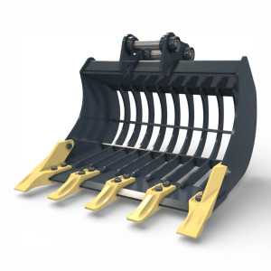 Cupa sortare prindere Tefra pentru miniexcavator cu structura ranforsata