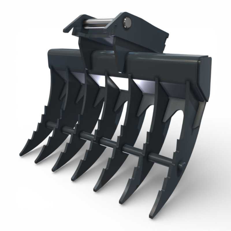 Grebla prindere AR15 Cangini pentru miniexcavator realizata din otel S355