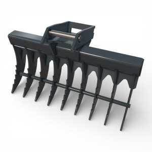 Grebla pentru miniexcavator AR15 destinata nivelarii si finisarii solului