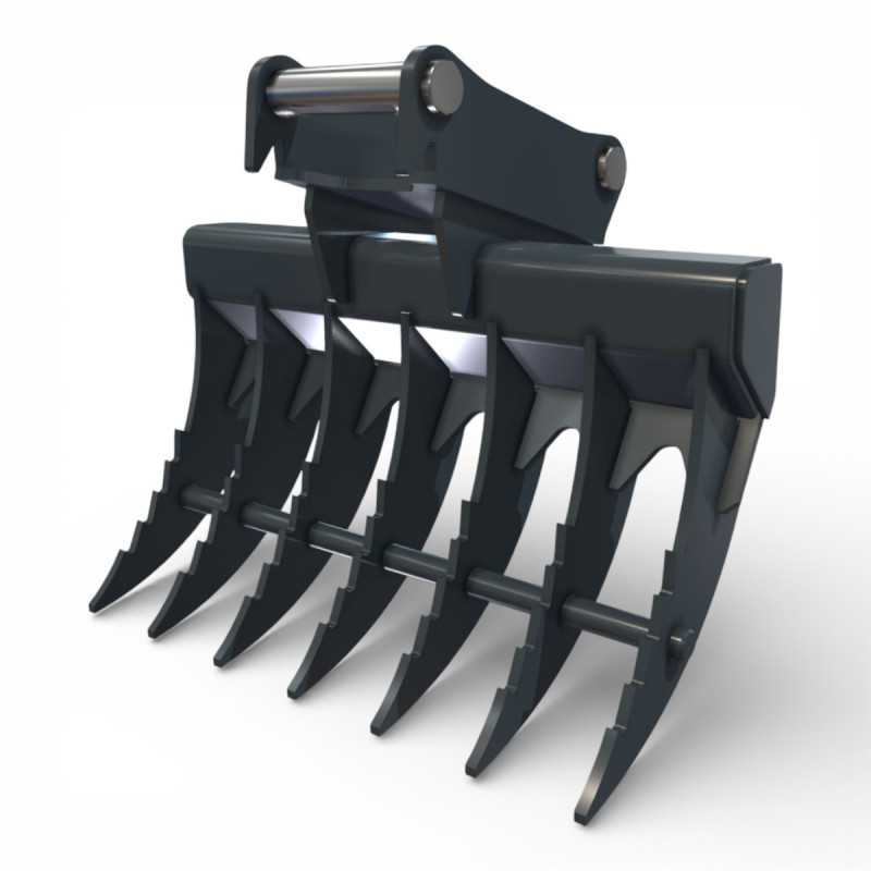 Grebla prindere CR15 Cangini pentru miniexcavator fabricata din otel S355