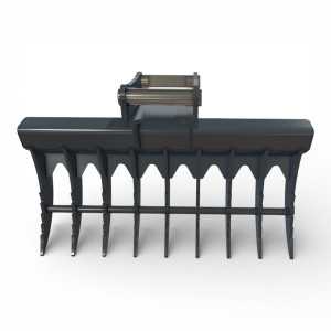 Grebla miniexcavator CR15 pentru curatarea santurilor si canalizarilor