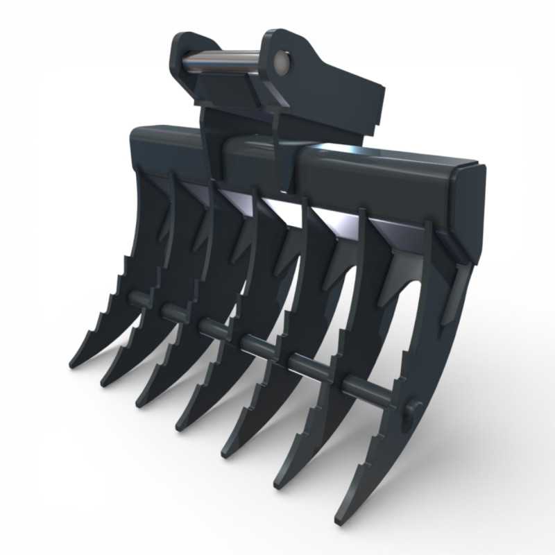 Grebla prindere CS21 Came pentru miniexcavator cu dinti din otel S355