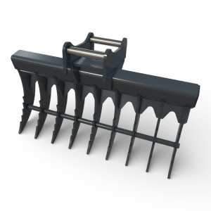 Grebla miniexcavator S30 destinata nivelarii solului