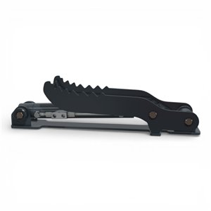Deget hidraulic Takeuchi TB015 montat pe miniexcavator pentru manipulare pietre