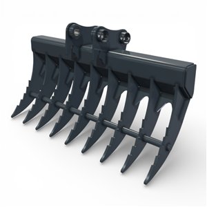 Grebla Takeuchi TB016 pentru indepartarea radacinilor si resturilor vegetale