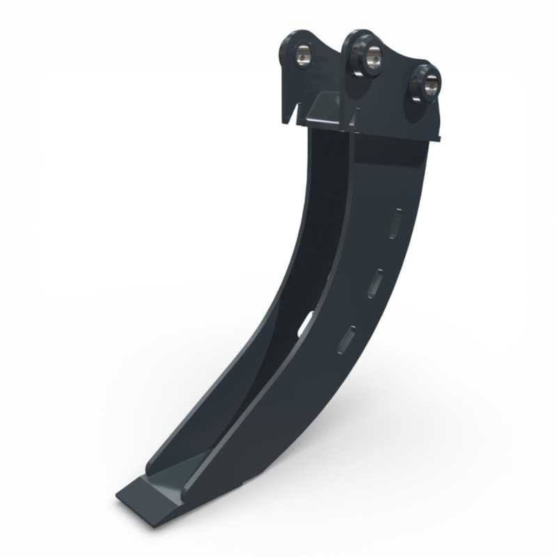 Cupa banana Bobcat E14 montata pe miniexcavator pentru sapaturi inguste