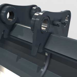 Cupa taluzare Kubota KX037-4 cu sistem de prindere ax-ax 195 mm pentru stabilitate