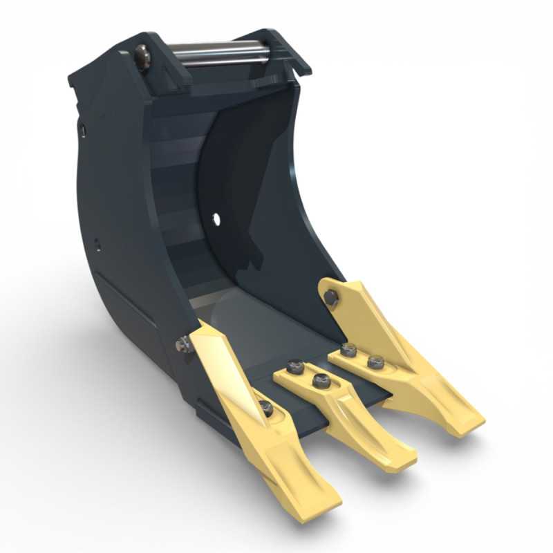 Cupa 25 cm miniexcavator cu prindere Cangini AR15 fabricata de Plasmacut Iasi