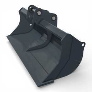 Cupa taluzare prindere Geith pentru miniexcavator cu laterale ingrosate si rigidizare centrala