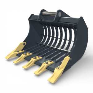 Cupa sortare prindere MS01 Lehnhoff pentru miniexcavator cu structura ranforsata