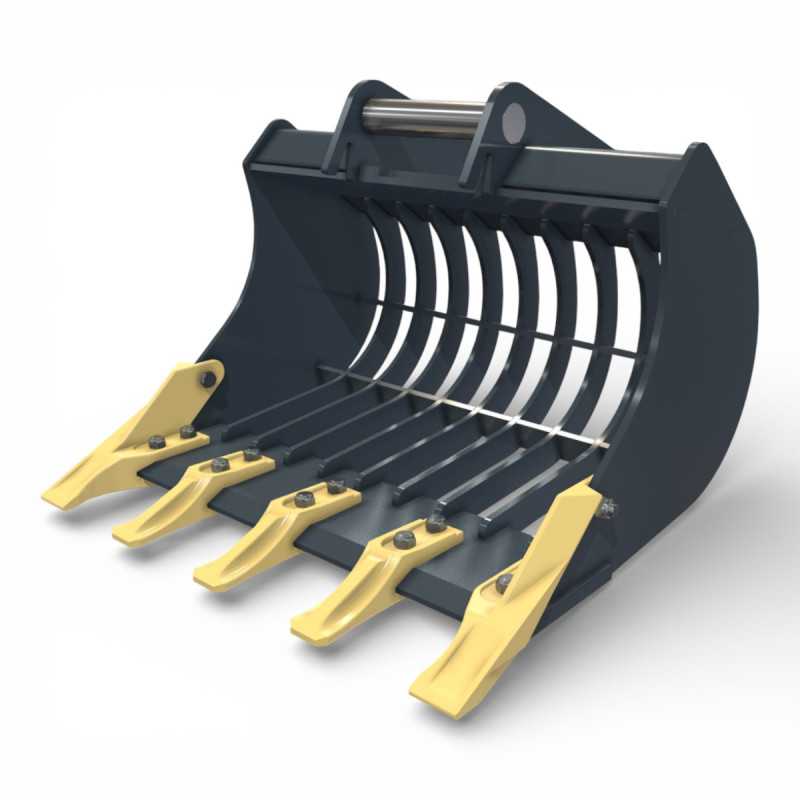 Cupa sortare prindere MS01 Lehnhoff pentru miniexcavator cu structura ranforsata