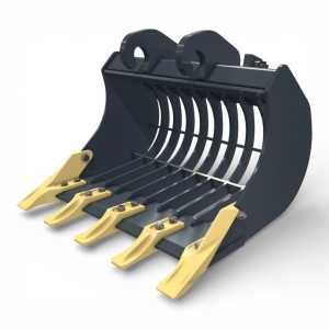 Cupa sortare prindere CW05 pentru miniexcavator cu structura ranforsata