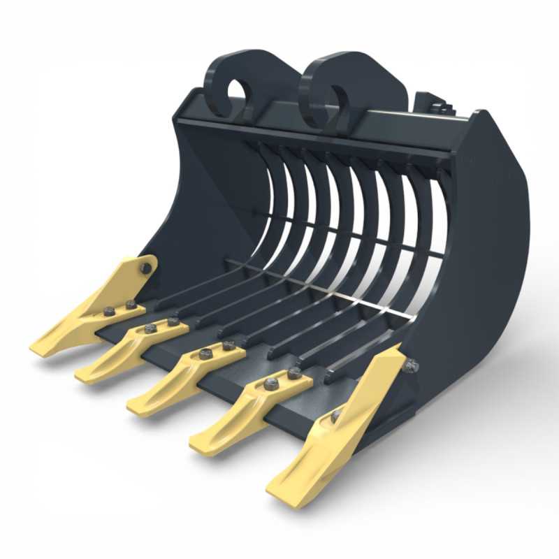 Cupa sortare prindere CW05 pentru miniexcavator cu structura ranforsata